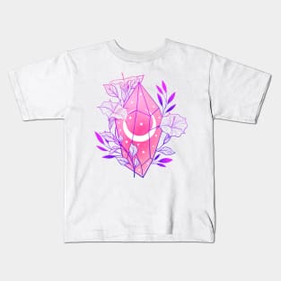 Moonflower crystal Kids T-Shirt